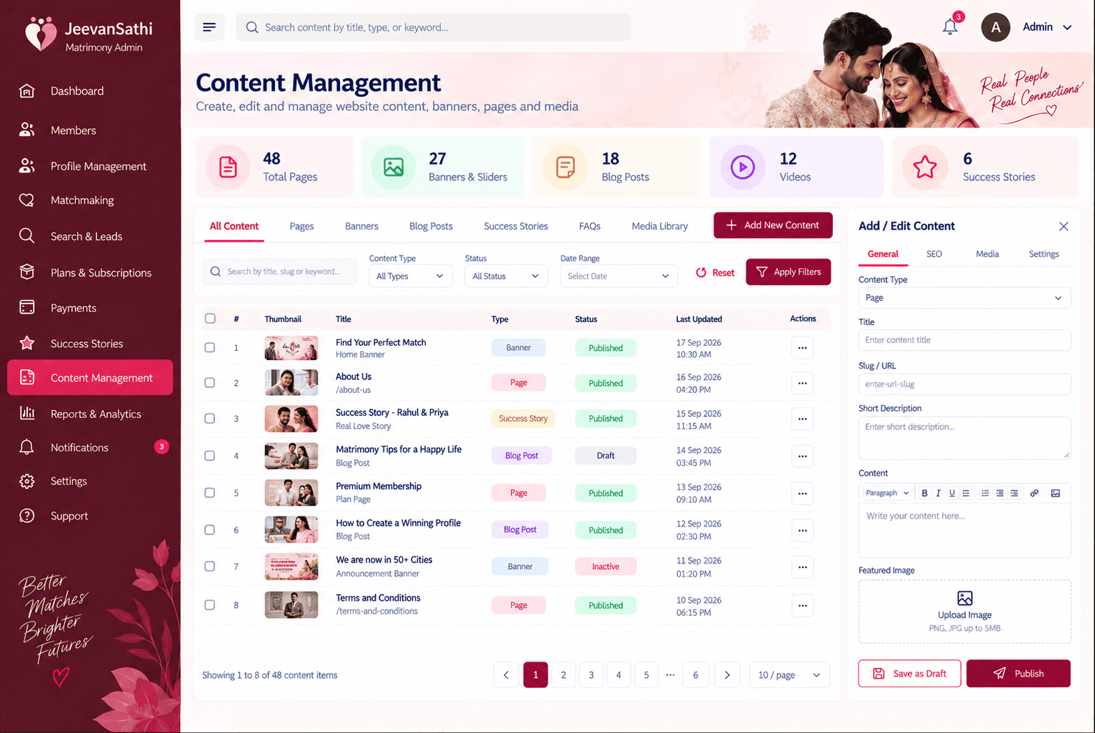 System Settings, Privacy & SEO Tools